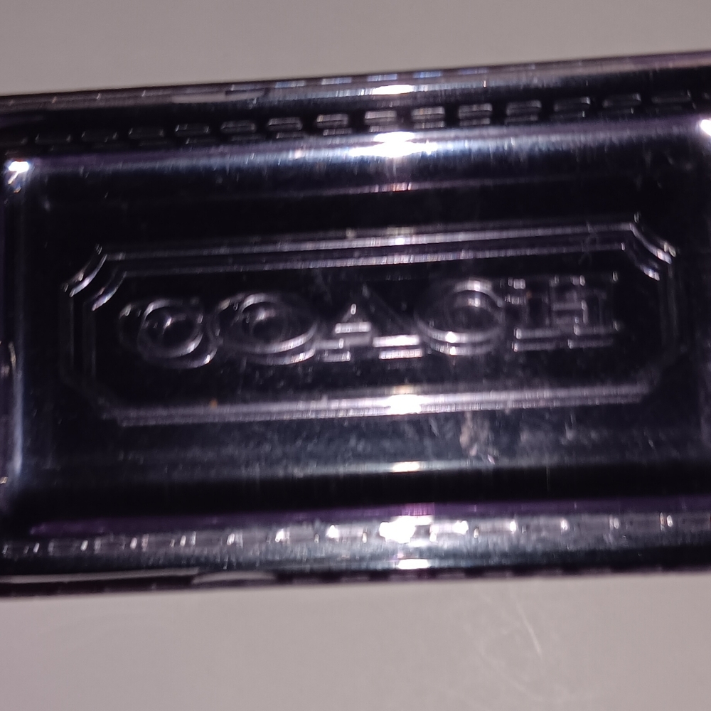 Coach Metallic Silver Mirror Reflection Bag Charm - Picture 3 of 6